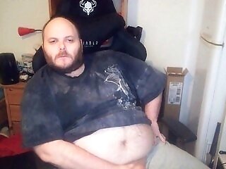Chubby Queer Man With Smallish Salami Gets Packed With Spunk And Exposed