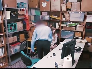 Teenager Unwrap Downs And Fucks Loss Prevention Office