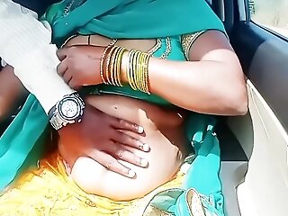Telugu Dirty Talks Car Fuck-fest, Telugu Saree Aunty Romantic Fucky-fucky With Stranger Part Two