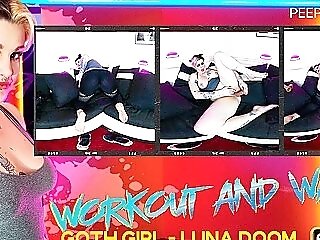 Luna Doom In Emo Woman - Workout And Wank