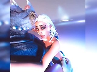 Three Dimensional Pornography Animation: Monstrous Rhinoceros Fucks Slender Big-chested Blonde Beauty Up T Jizzing And Squirting