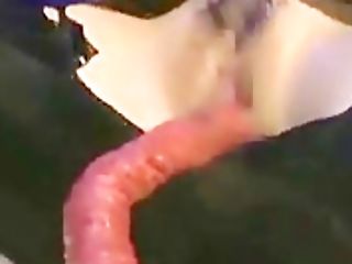 Alien Tentacles Spunk On Her Vagina!