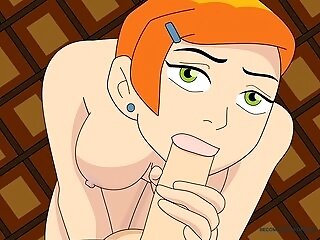 Gwen From Ben Ten Anime Produces A Mind-throating Blow-job