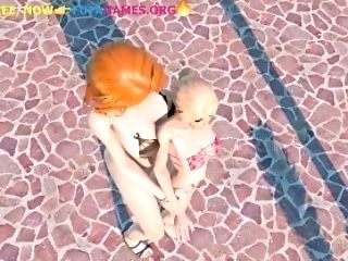 Lesbos At The Pool, Hermaphroditism Game
