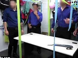 Startled Nubile Teenager Group Fucked By Guards