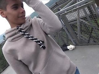 Lara Sucking Her Bf's Dick While Outdoor In Public