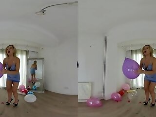 Balloon Popping With B2p - Hot Unexperienced Blonde Epiphany Jones